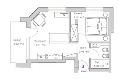 2 Zimmerwohnung Aldein